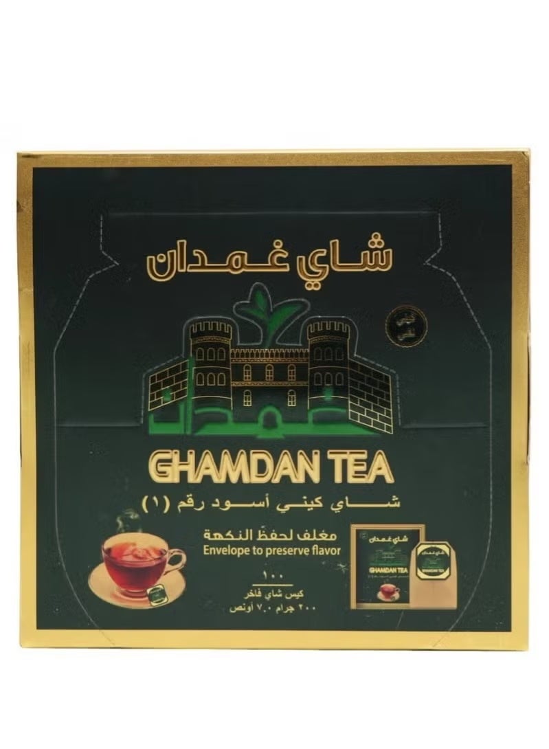 غمدان شاي كيني اسود 100كيس - Image 2